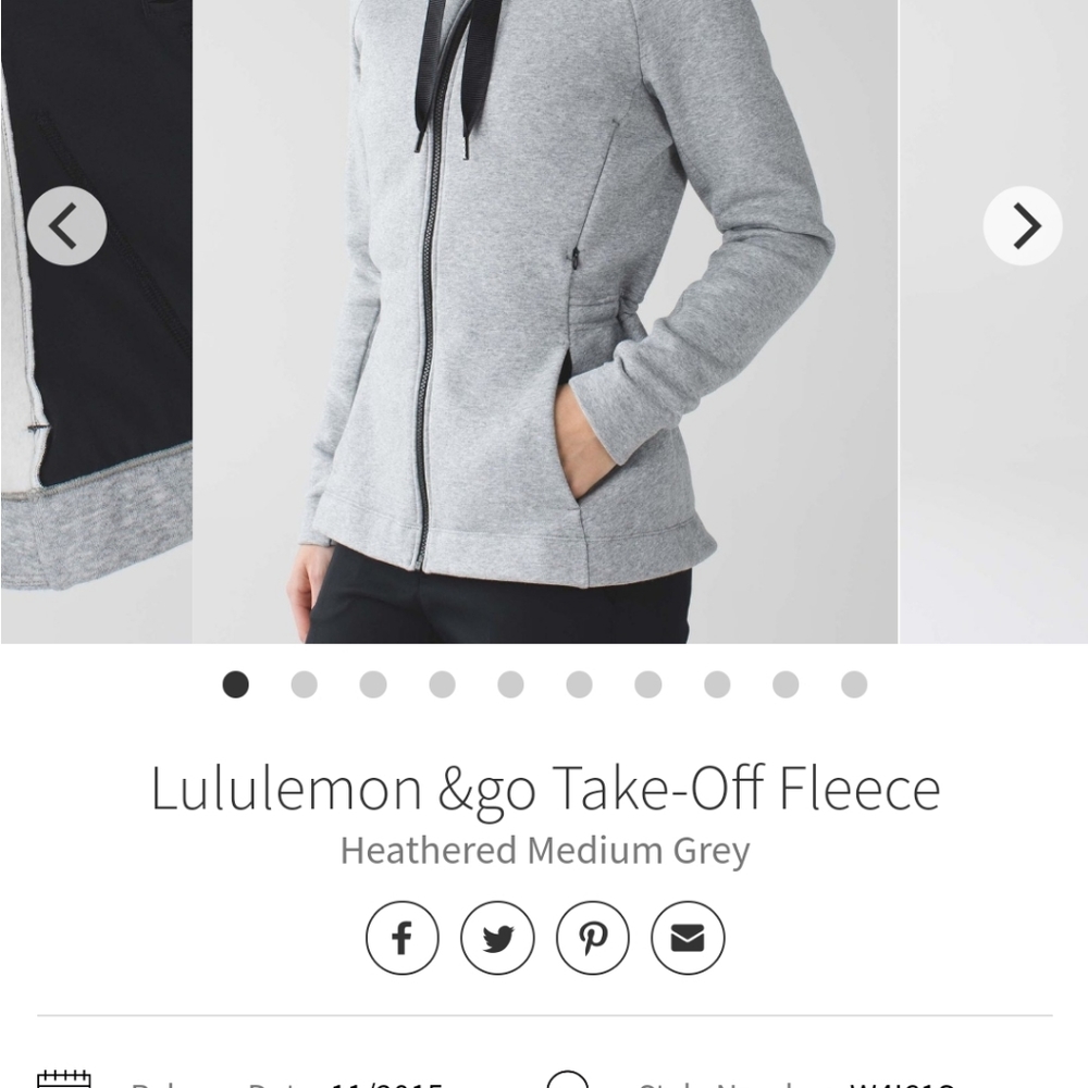 Lululemon & go Take off fleece jacket